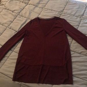 Burgundy top from Zara